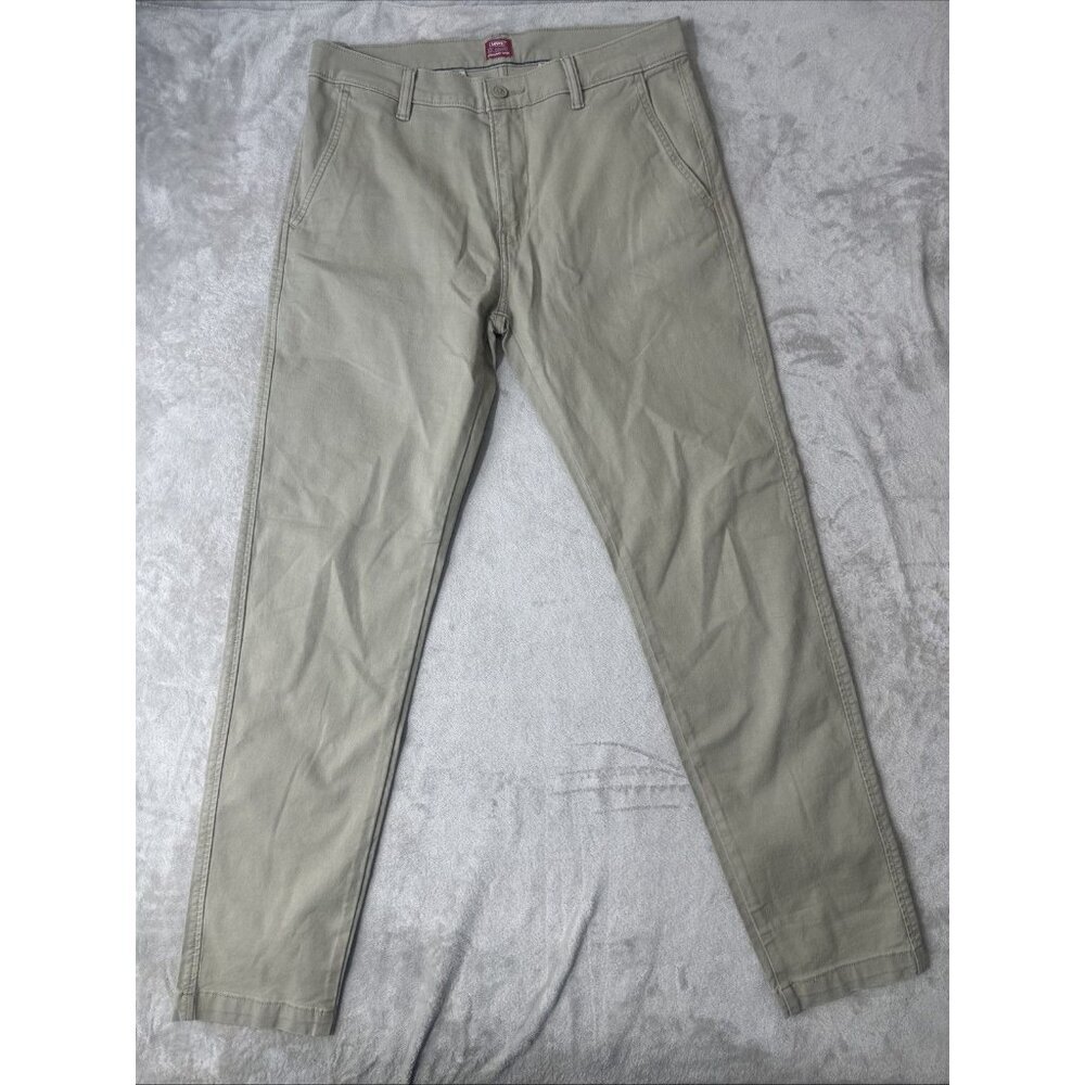 Levis XX Chino W32 L34 Standard Taper Khaki Pants Mens Waterless